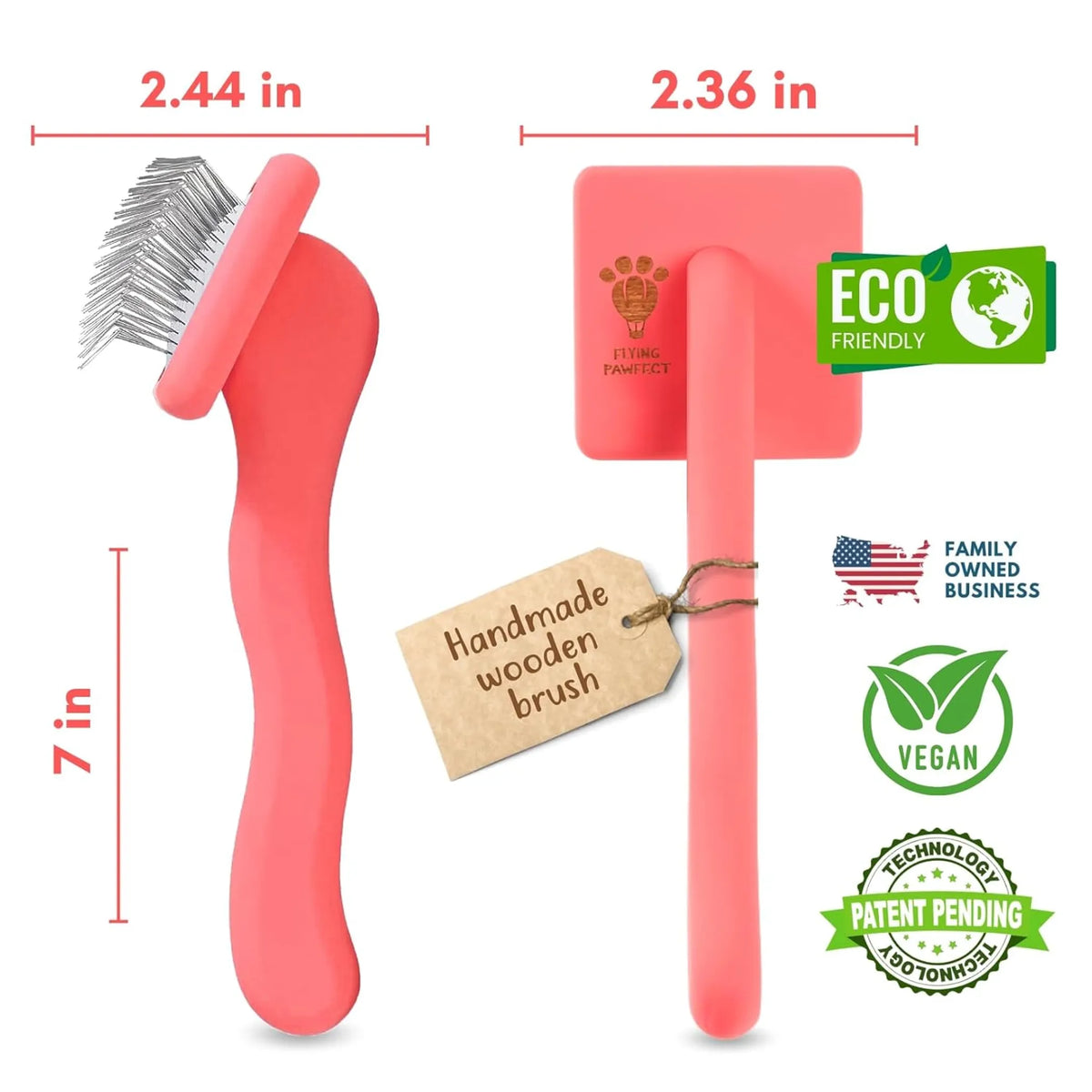 Sakabase Slicker Brush for Dogs and Cats