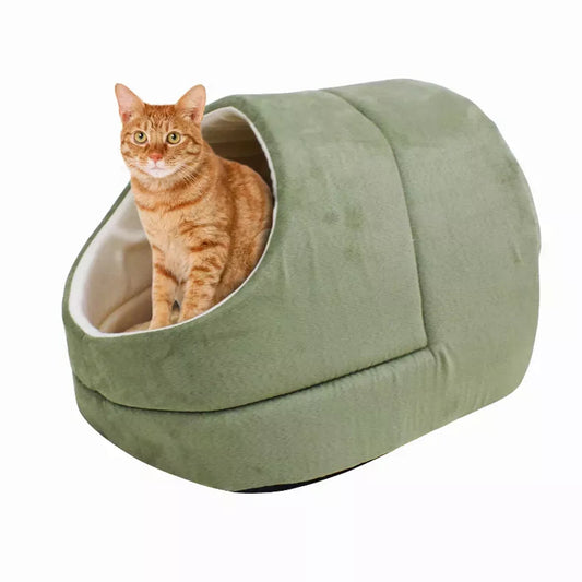 GOOPAWS Cat Cave Burrow Bed