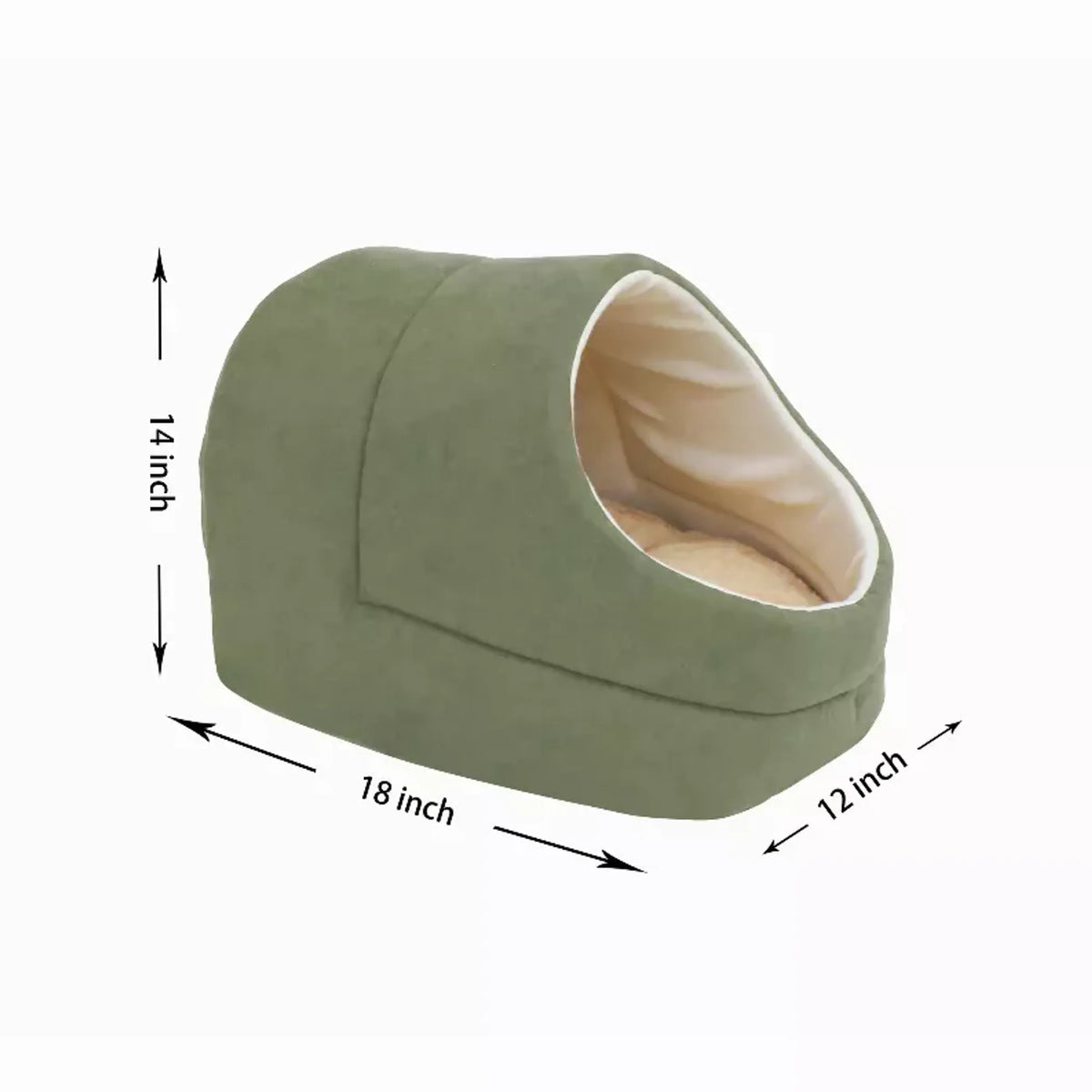 GOOPAWS Cat Cave Burrow Bed