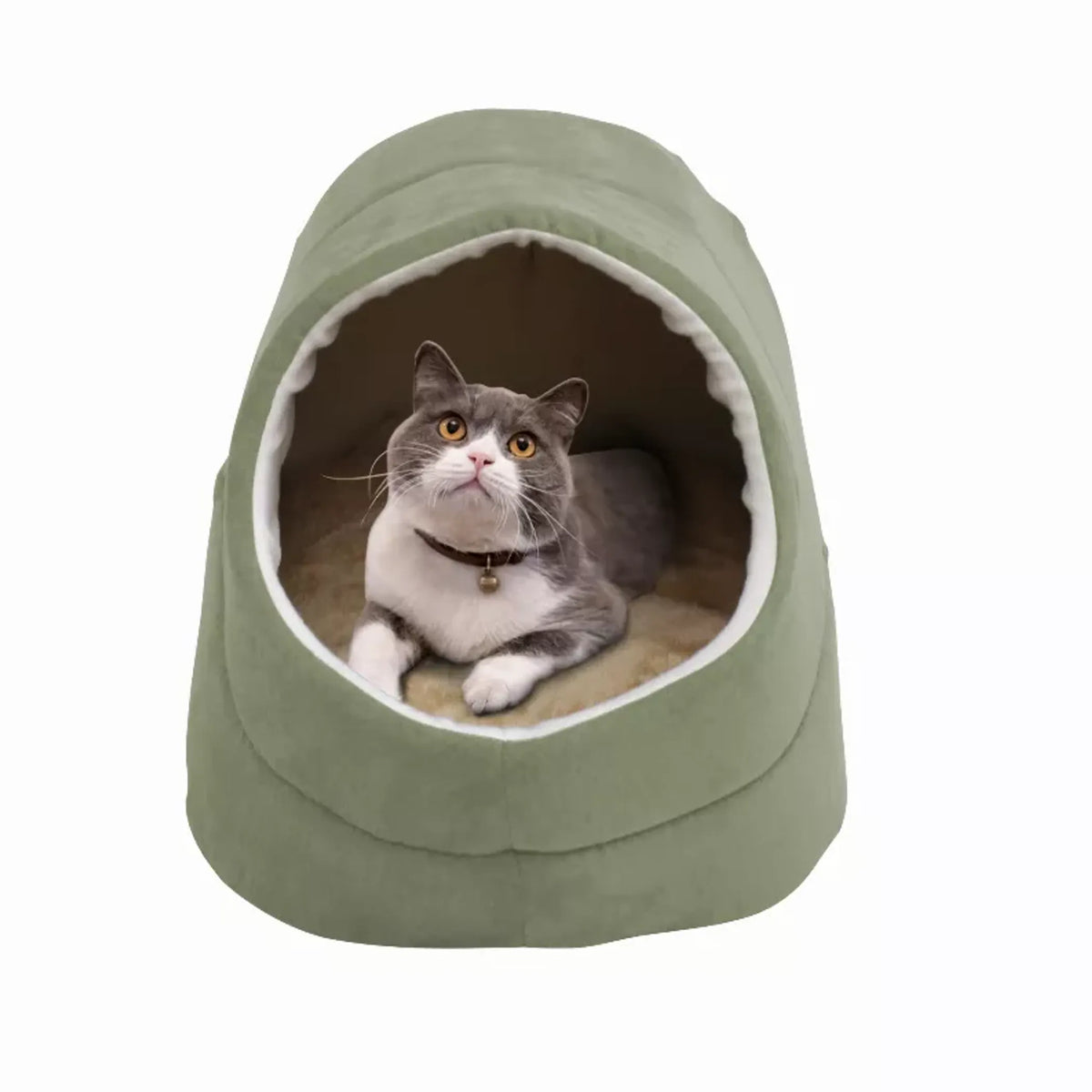 GOOPAWS Cat Cave Burrow Bed