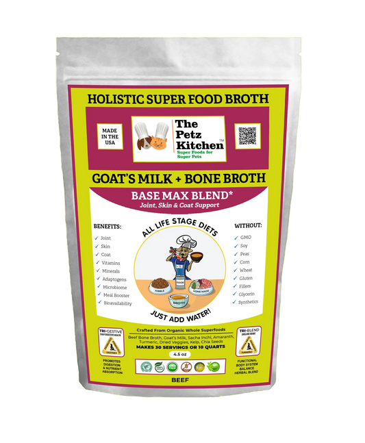 Goat's Milk + Bone Broth Joint & Coat Blend for Dogs & Cats, 30 Servings