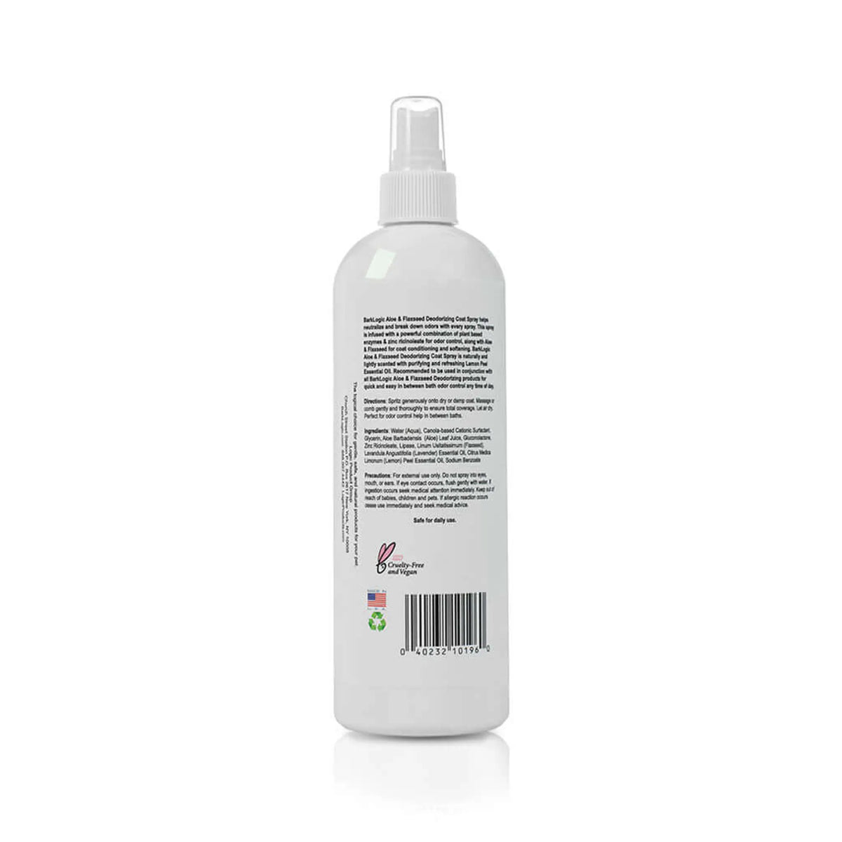 BarkLogic Deodorizing Coat Spray for Dogs, Aloe & Flaxseed