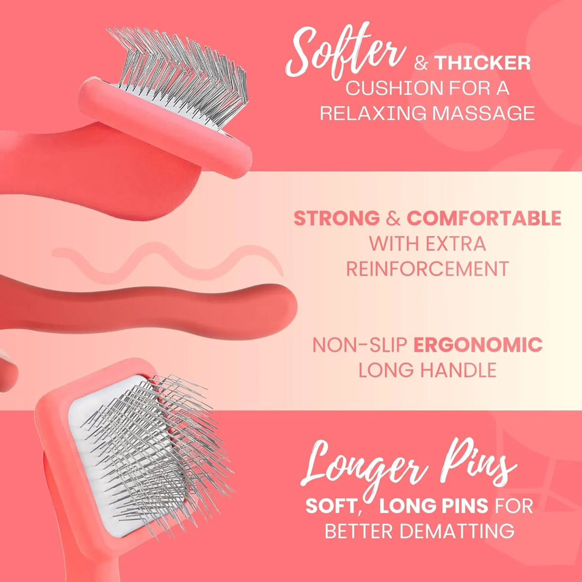Sakabase Slicker Brush for Dogs and Cats