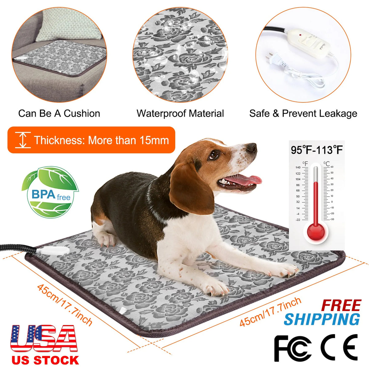 Electric Heating Pad for Dogs and Cats