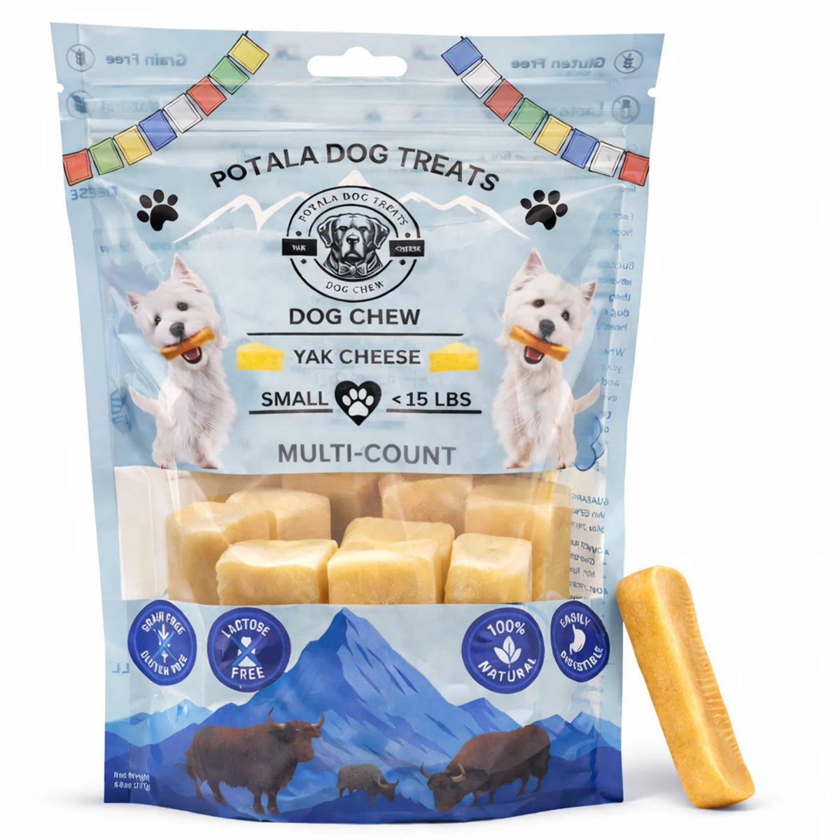 Potala Himalayan Yak Cheese Dog Chew, Long-Lasting