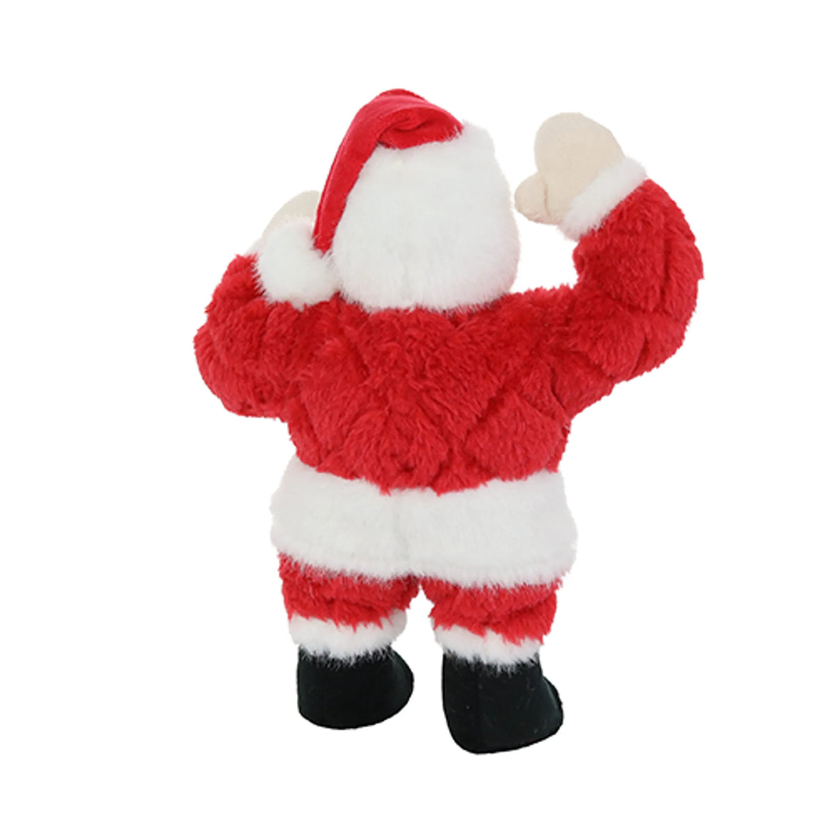 Mighty Holiday Santa Dog Toy, Tough Plush with Squeaker
