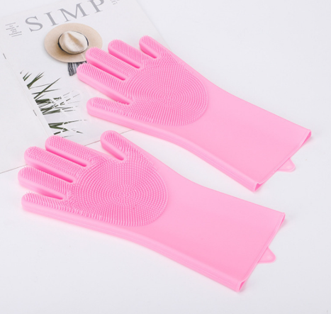 Deshedding Grooming Glove for Dogs & Cats - Gentle Silicone Brush for Bath & Brushing