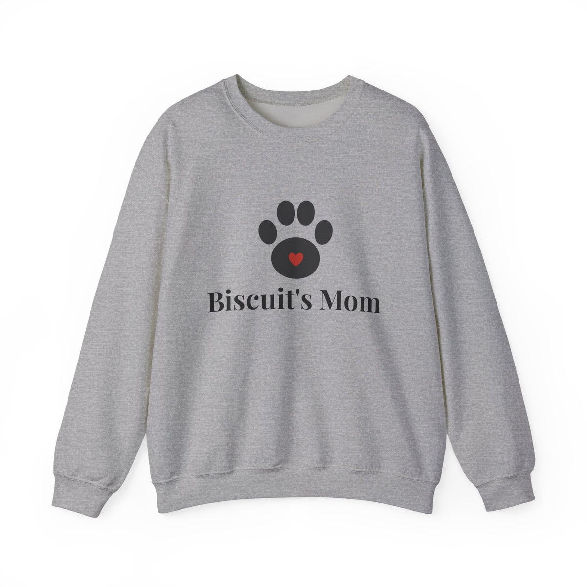Personalized Dog Mom Sweatshirt with Pet Name - Paw Print Crewneck