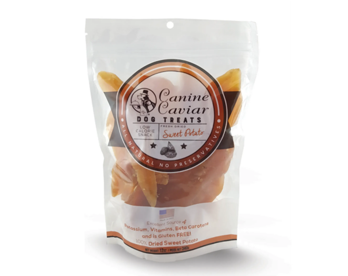 Canine Caviar Dried Sweet Potato Dog Chews, Single Ingredient