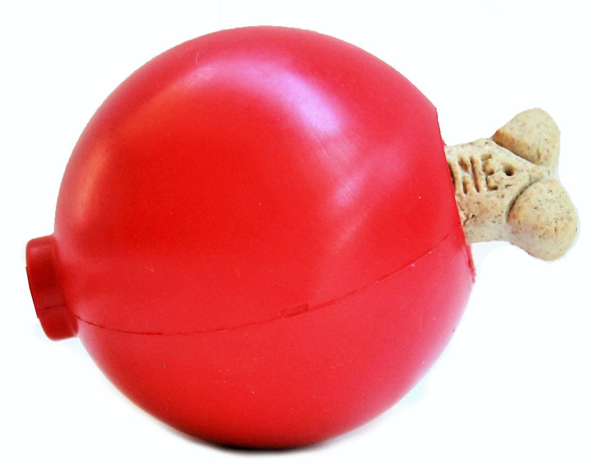 SodaPup Christmas Ornament Treat Dispenser Toy, Durable Rubber