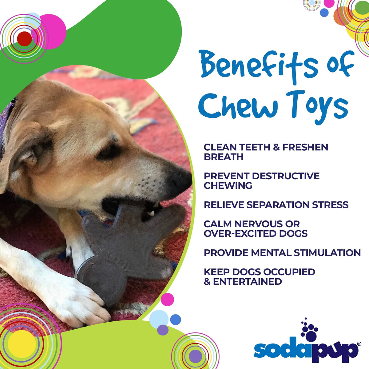 SodaPup Gingerbread Man Nylon Chew Toy for Power Chewers
