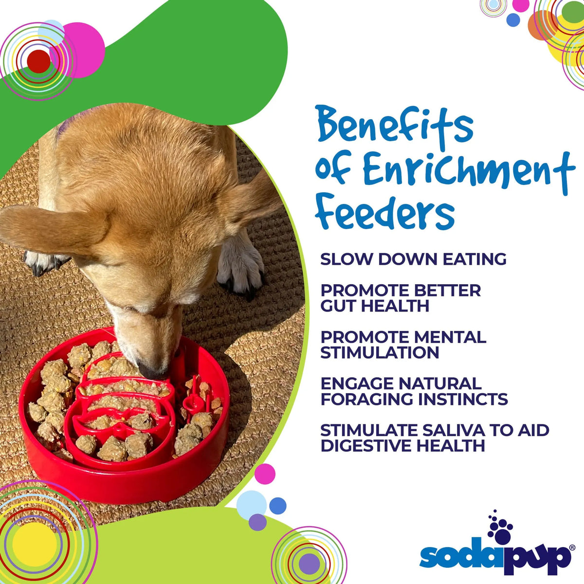 SodaPup Santa eBowl Slow Feeder Dog Bowl