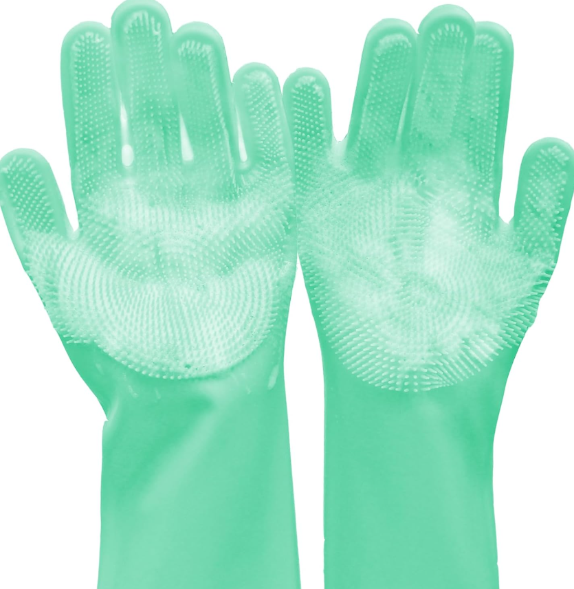 Deshedding Grooming Glove for Dogs & Cats - Gentle Silicone Brush for Bath & Brushing