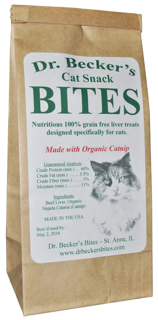 Dr. Becker's Beef Liver Cat Treats with Organic Catnip