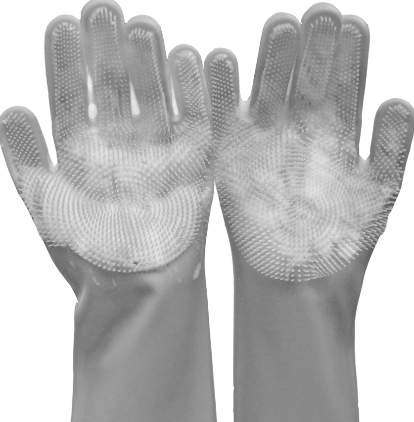 Deshedding Grooming Glove for Dogs & Cats - Gentle Silicone Brush for Bath & Brushing